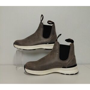 Blundstone Original Leather Elastic Slide Chelsea Ankle Boots Dusty Grey UK3.5